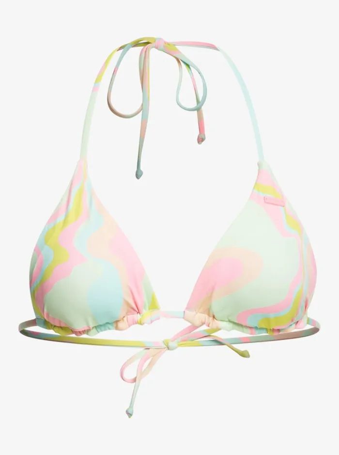 Roxy Bikinis Tropics Hype Reversible Tiki Tri Bikini Top Ambroisia Swirl Swim 8211 Women