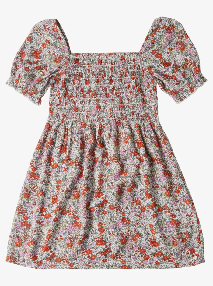 Roxy Dresses and Rompers Girls039 416 Free The Animal Short Sleeve Dress Tiger Lily Autumn Ditsy 8211 Women