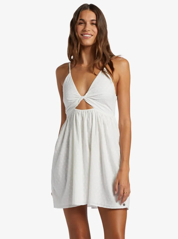 Roxy Dresses Evening Glow Strappy Mini Dress Egret 8211 Women
