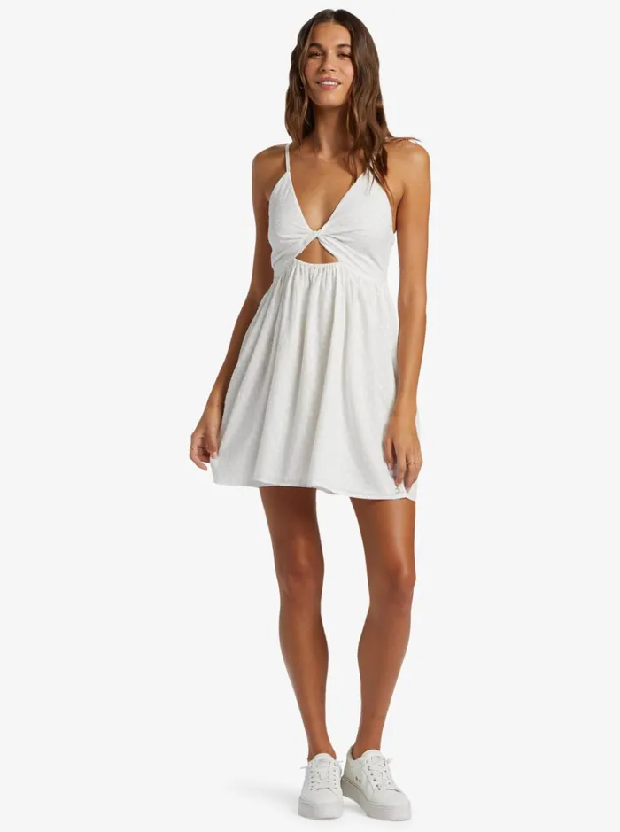 Roxy Dresses Evening Glow Strappy Mini Dress Egret 8211 Women