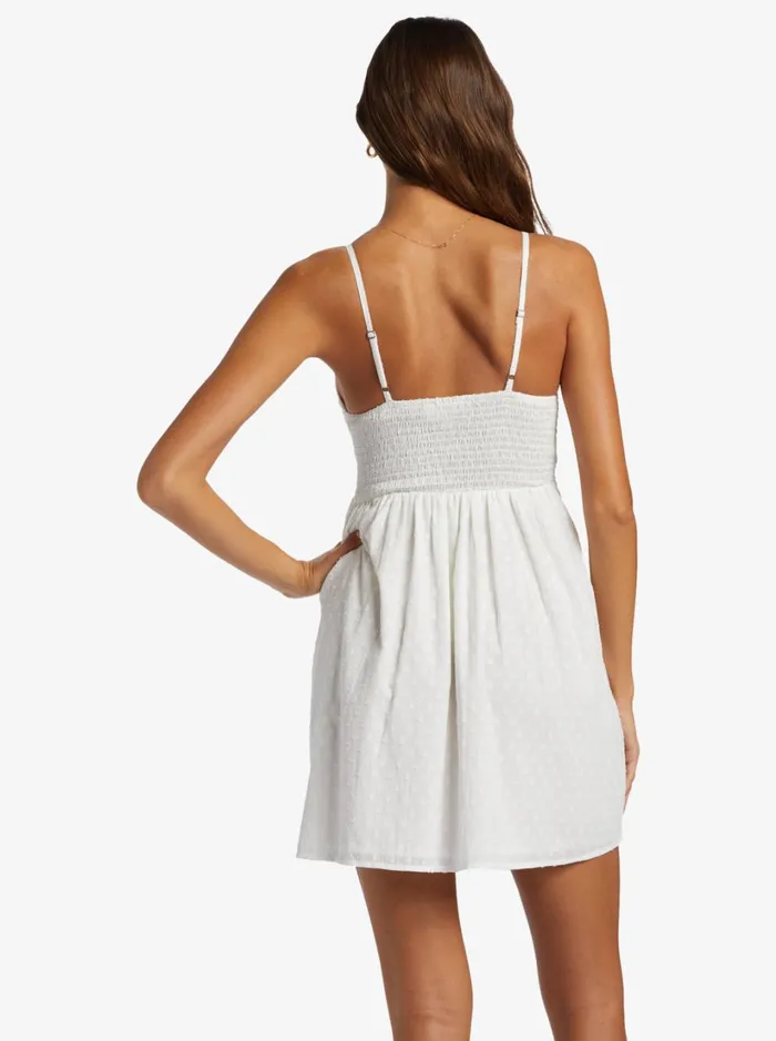Roxy Dresses Evening Glow Strappy Mini Dress Egret 8211 Women