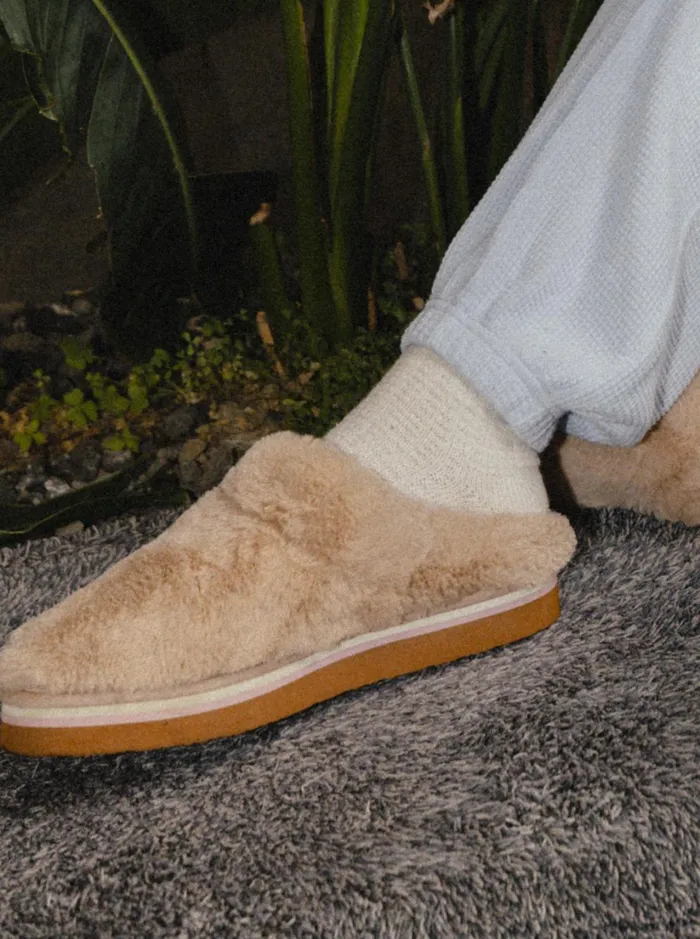 Roxy Sandals Chloe Kim Cozzee Mule Slippers Light Brown 8211 Women