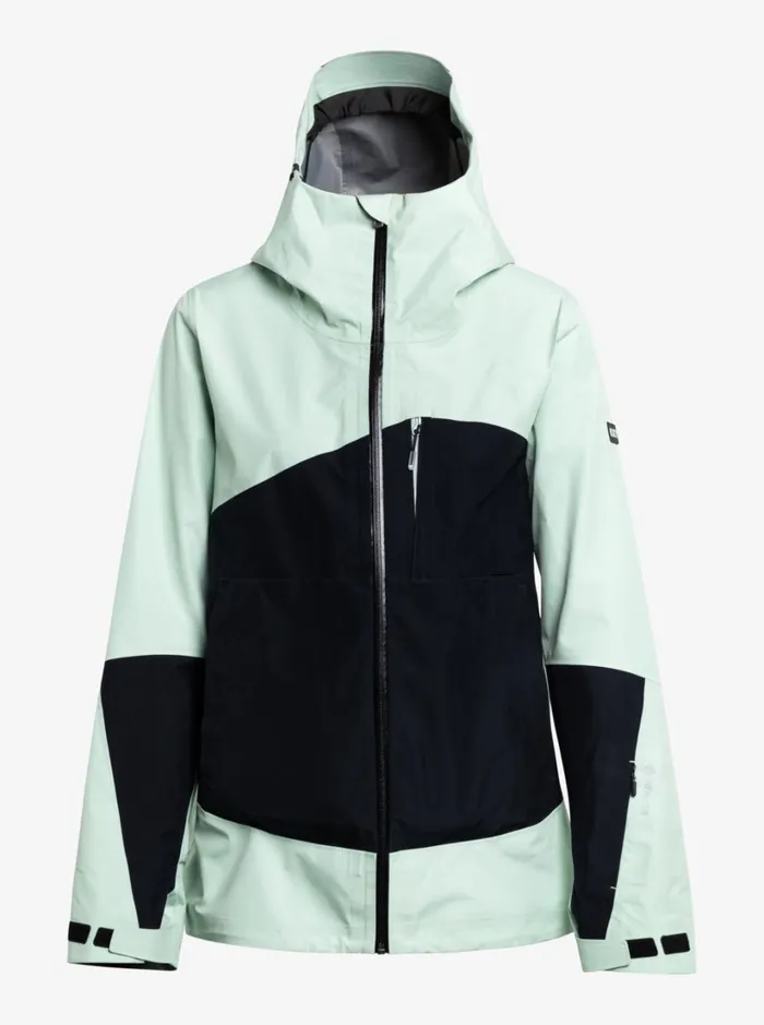 Roxy Snow Jackets GORETEX Lunalite 3L Technical Snow Jacket Cameo Green 8211 Women