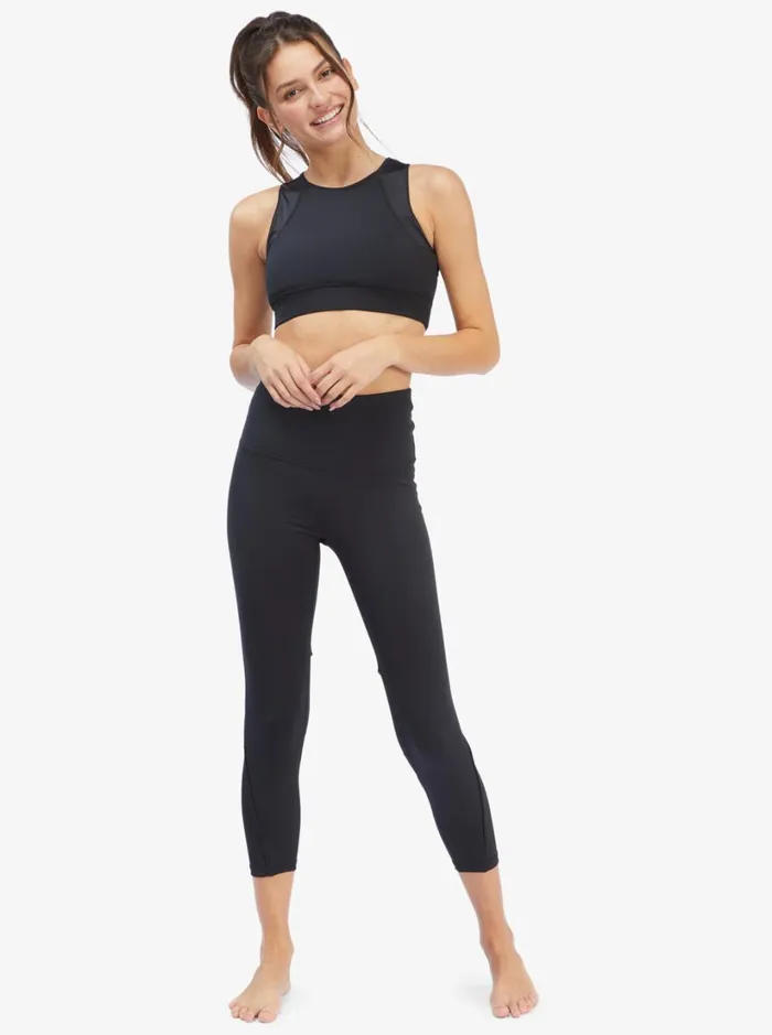 Roxy Sports Bras Interstellar Disco Medium Support Sports Bra Anthracite 8211 Women
