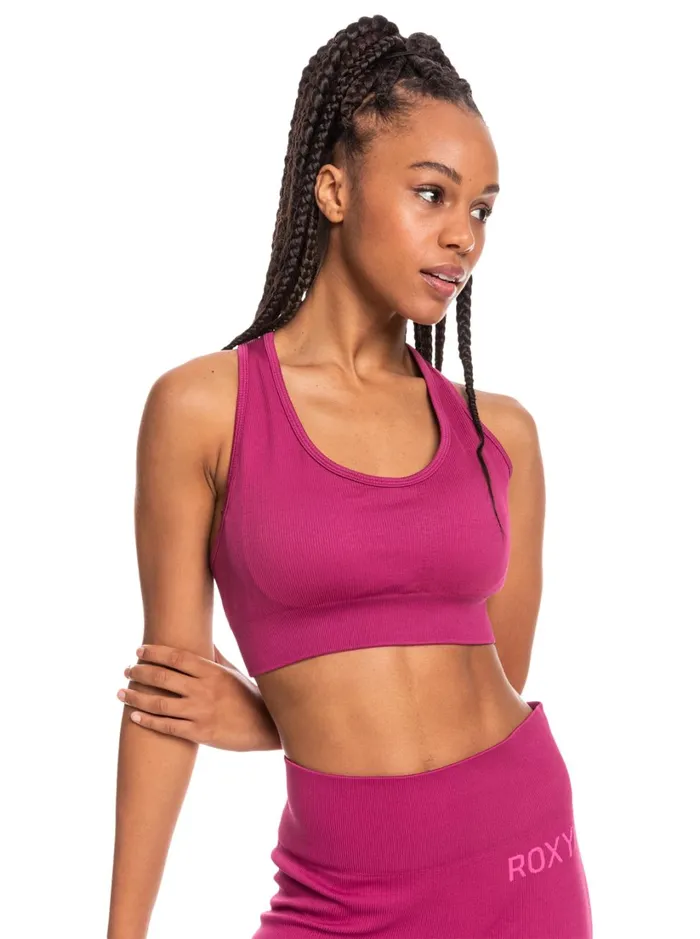 Roxy Sports Bras Time To Pretend Sports Bra Boysenberry 8211 Women
