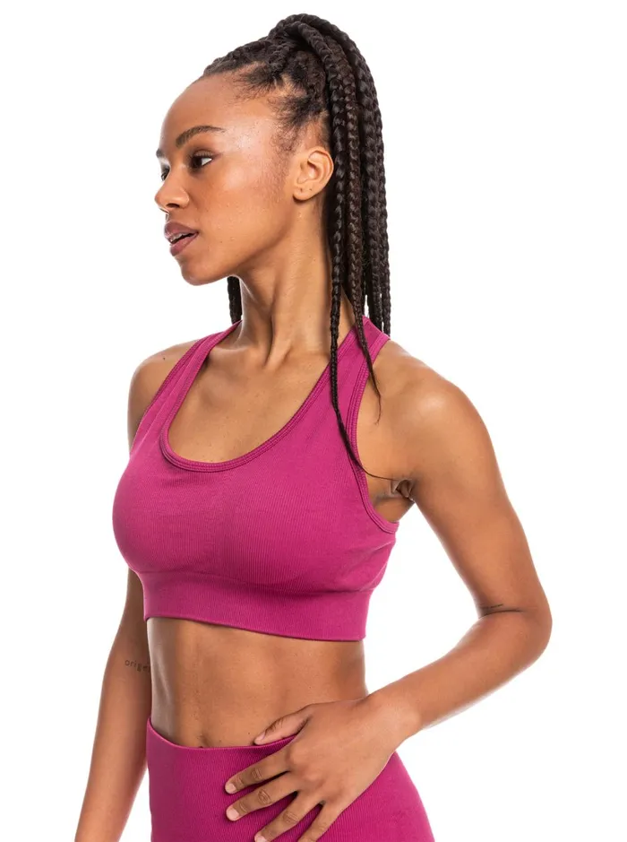 Roxy Sports Bras Time To Pretend Sports Bra Boysenberry 8211 Women
