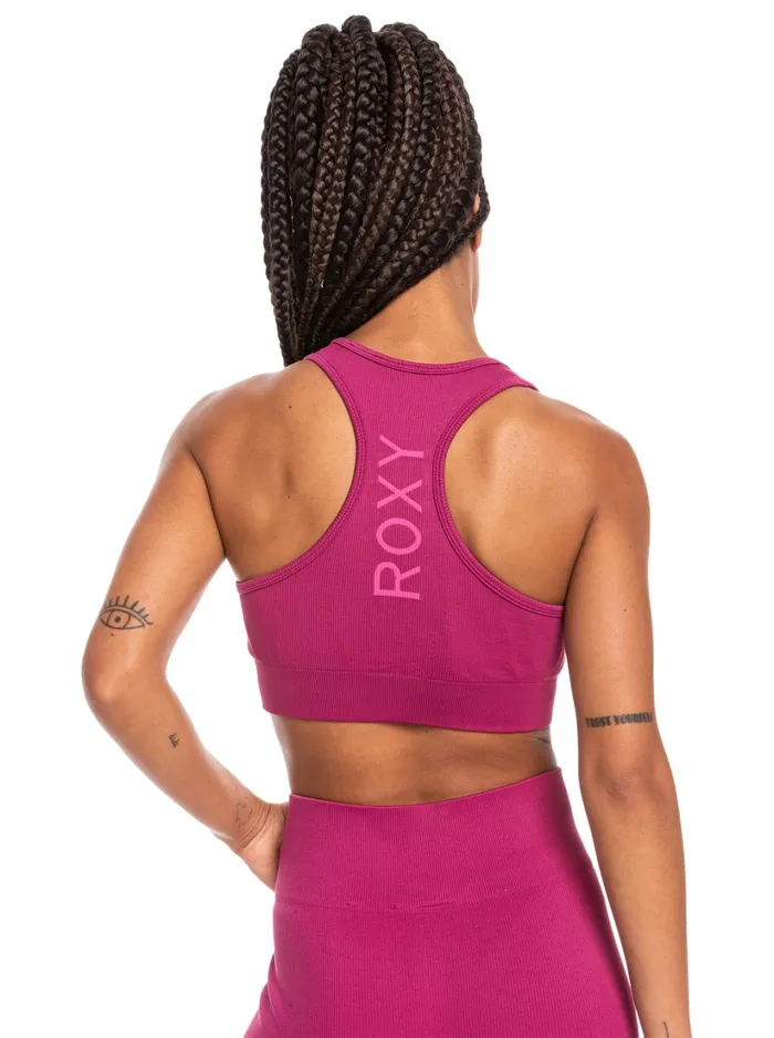 Roxy Sports Bras Time To Pretend Sports Bra Boysenberry 8211 Women
