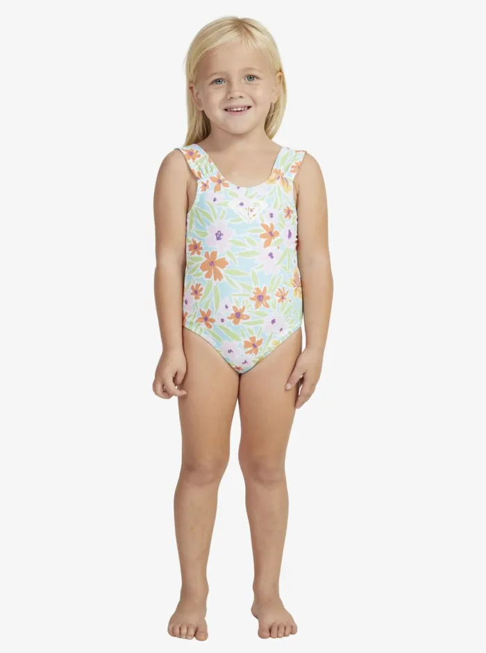Roxy Swim Girl039s 27 Hawaiian Spirit OnePiece Swimsuit Aruba Blue Hawaiian Spirit 8211 Women