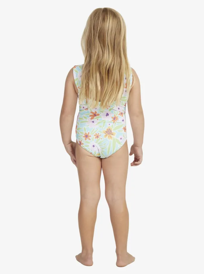 Roxy Swim Girl039s 27 Hawaiian Spirit OnePiece Swimsuit Aruba Blue Hawaiian Spirit 8211 Women