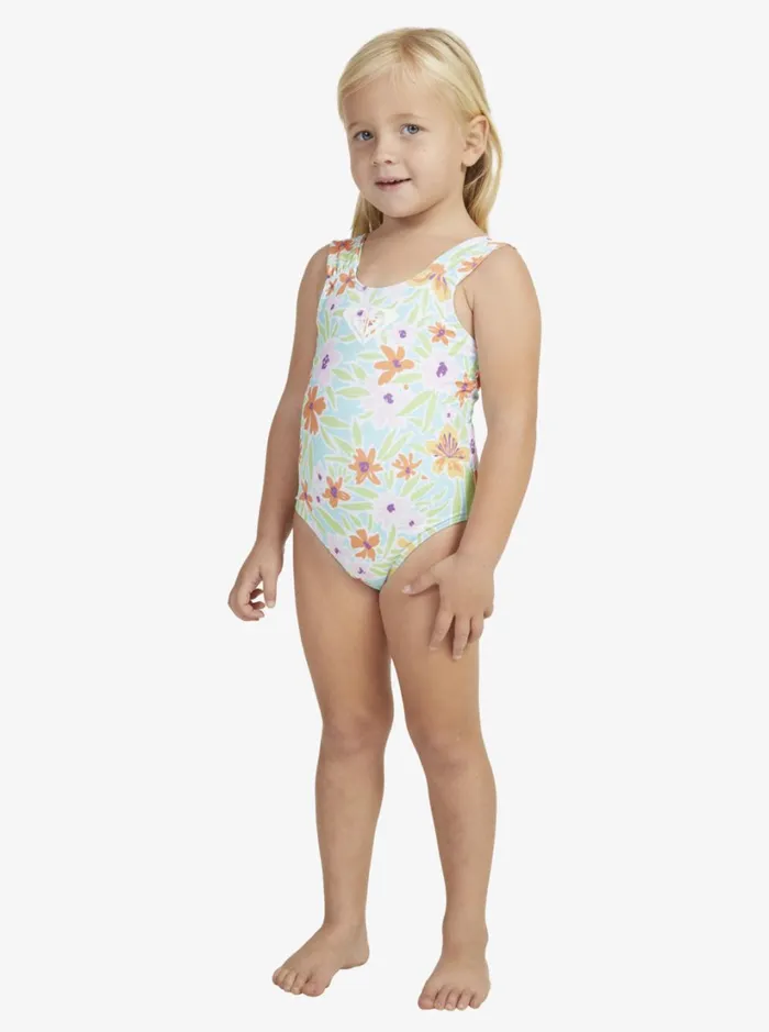 Roxy Swim Girl039s 27 Hawaiian Spirit OnePiece Swimsuit Aruba Blue Hawaiian Spirit 8211 Women
