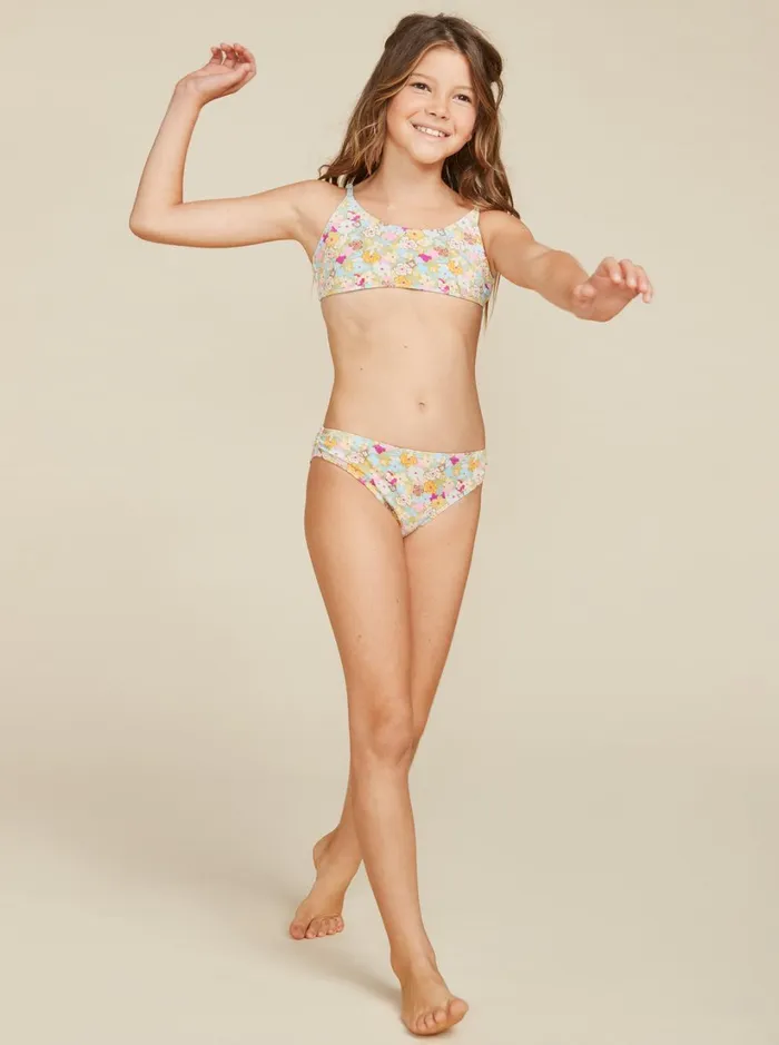 Roxy Swim Girls039 716 Nostalgic Seaside Two Piece Bralette Bikini Set Fern Memories 8211 Women