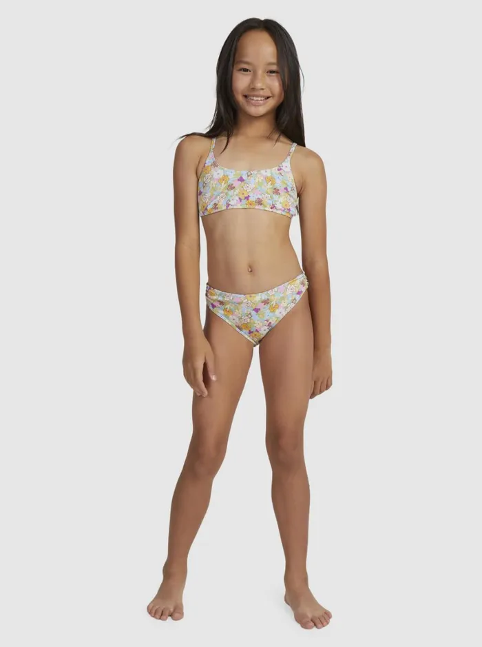 Roxy Swim Girls039 716 Nostalgic Seaside Two Piece Bralette Bikini Set Fern Memories 8211 Women