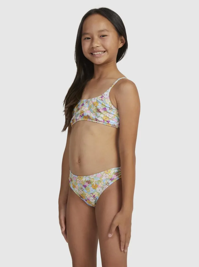 Roxy Swim Girls039 716 Nostalgic Seaside Two Piece Bralette Bikini Set Fern Memories 8211 Women