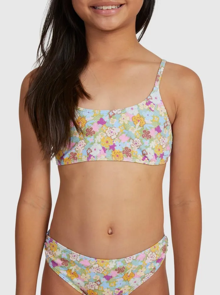Roxy Swim Girls039 716 Nostalgic Seaside Two Piece Bralette Bikini Set Fern Memories 8211 Women