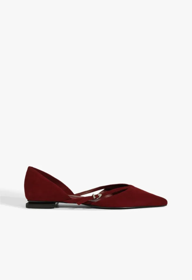 Rue Ballet Flat Red Women Schutz Shoes Ballerinas
