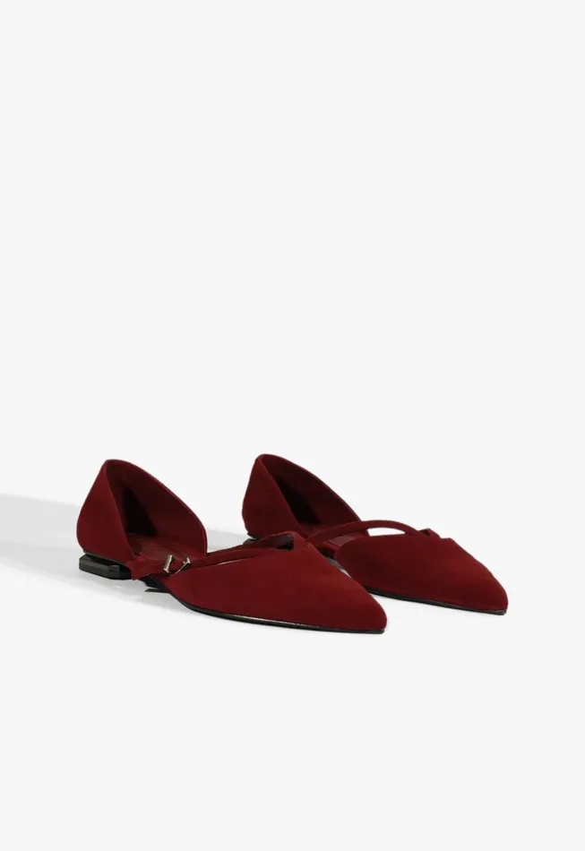 Rue Ballet Flat Red Women Schutz Shoes Ballerinas