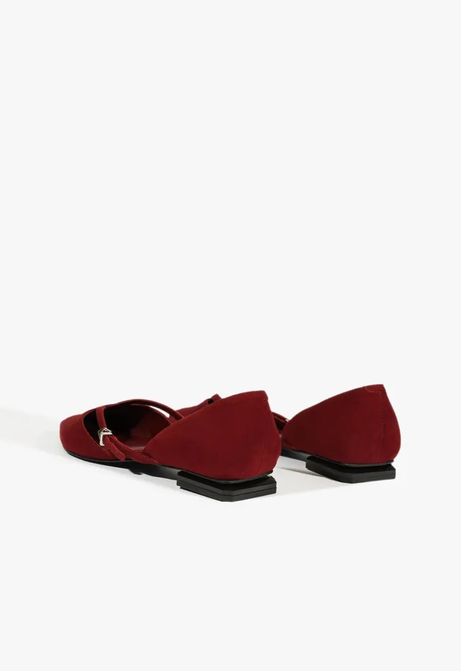 Rue Ballet Flat Red Women Schutz Shoes Ballerinas