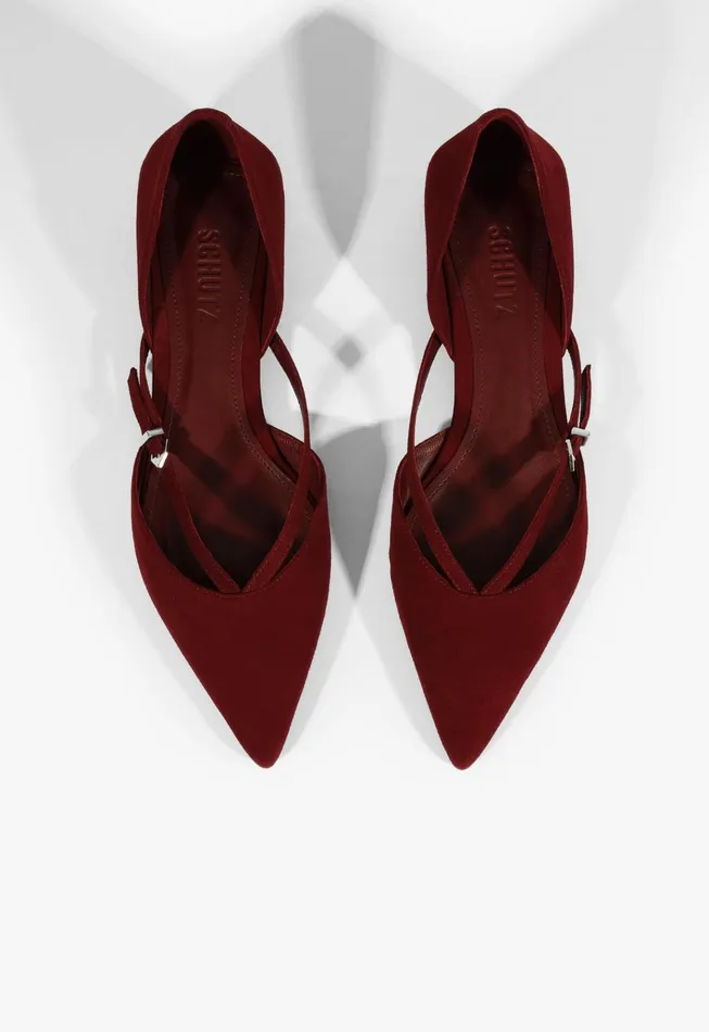 Rue Ballet Flat Red Women Schutz Shoes Ballerinas
