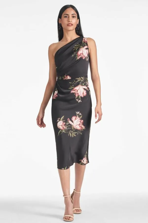 Sachin and Babi Carmen Dress 8211 Noir Blossom Noir Blossom Women Sheath