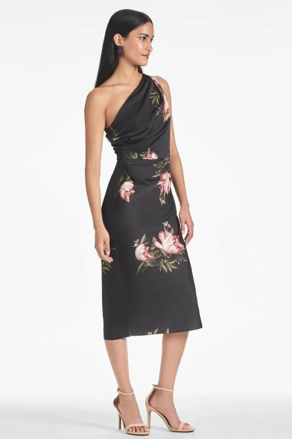 Sachin and Babi Carmen Dress 8211 Noir Blossom Noir Blossom Women Sheath