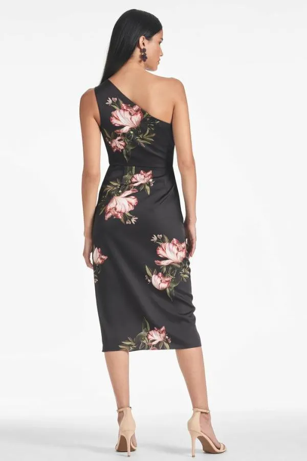 Sachin and Babi Carmen Dress 8211 Noir Blossom Noir Blossom Women Sheath