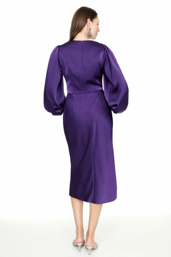 Sachin and Babi Ginny Dress 8211 Amethyst Amethyst Women Midi