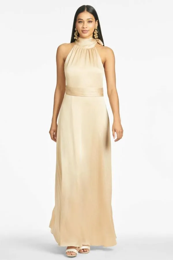 Sachin and Babi Kayla Gown 8211 Champagne Champagne Women Plus Sizes
