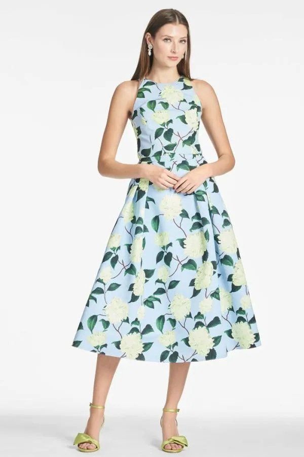 Sachin and Babi Lydia Skirt 8211 Sky Citrine Peonies Sky Citrine Peonies Women Skirts