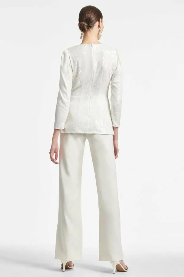 Sachin and Babi Peyton Top 8211 Ivory Ivory Women Plus Sizes