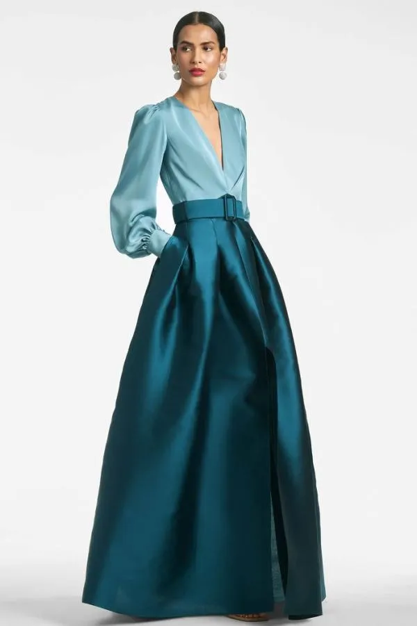 Sachin and Babi Zoe Gown 8211 SeaglassDeep Teal Seaglassdeep Teal Women Plus Sizes