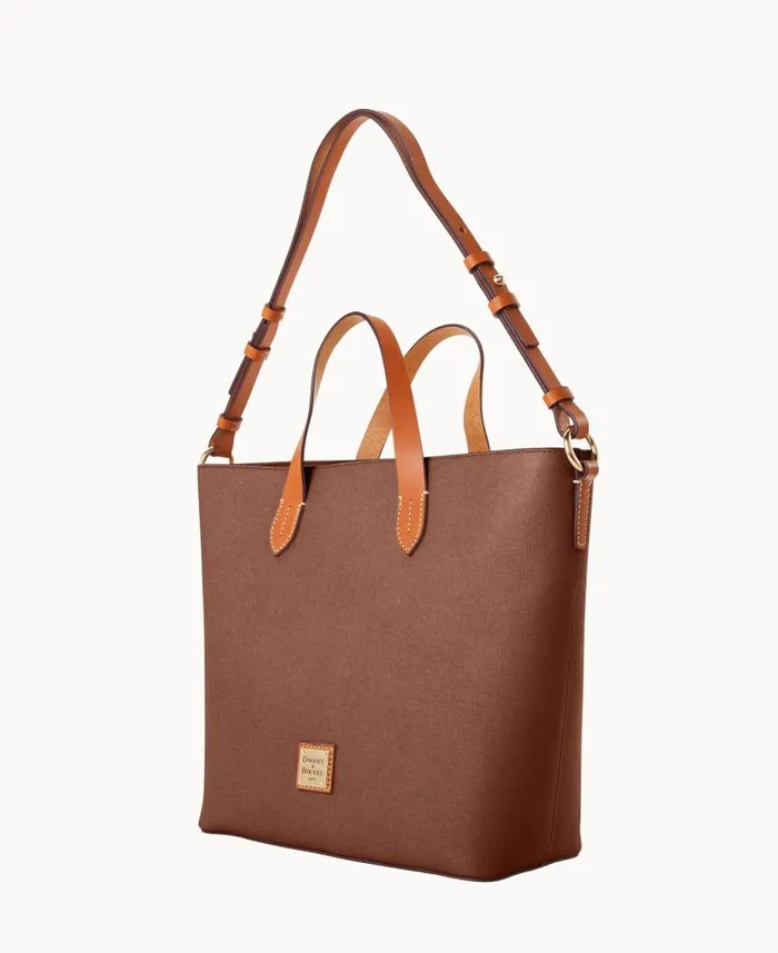 Saffiano Lilliana With Pouch Amber Woman Dooney and Bourke Satchels Saffiano Lilliana With Pouch Amber Woman Dooney and Bourke Satchels