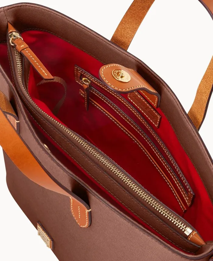 Saffiano Lilliana With Pouch Amber Woman Dooney and Bourke Satchels Saffiano Lilliana With Pouch Amber Woman Dooney and Bourke Satchels