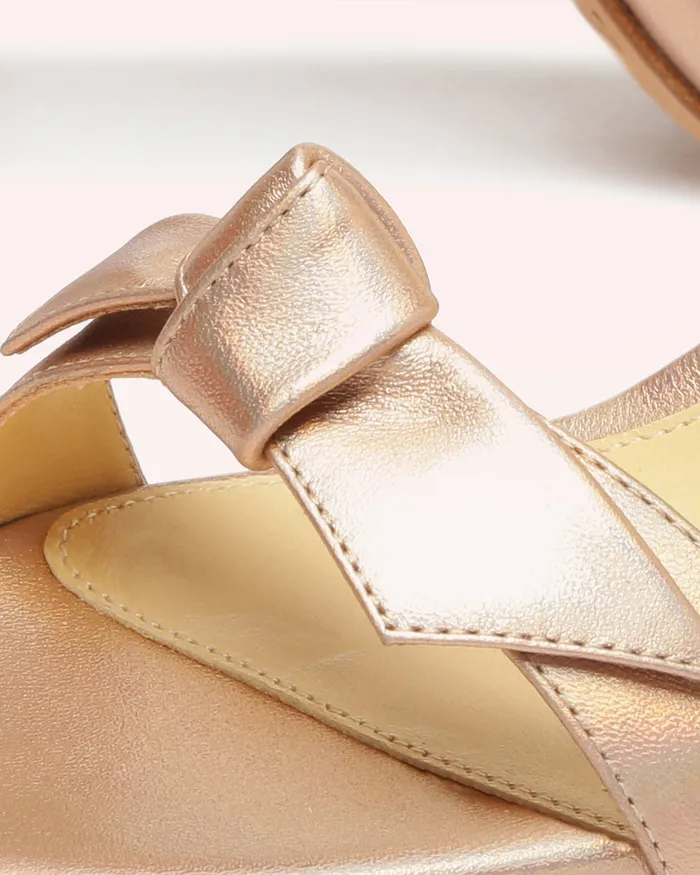 Sandals Women Alexandre Birman Alexandre Birman Clarita Block 90 Metallic Champagne 8211 Gold Heels Champagne