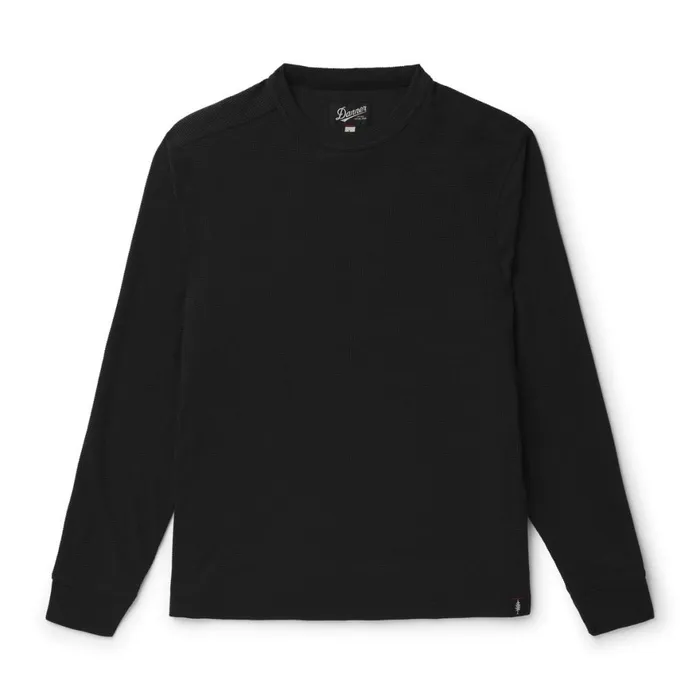 Santiam Waffle LS Tee Black Men Danner Shirts