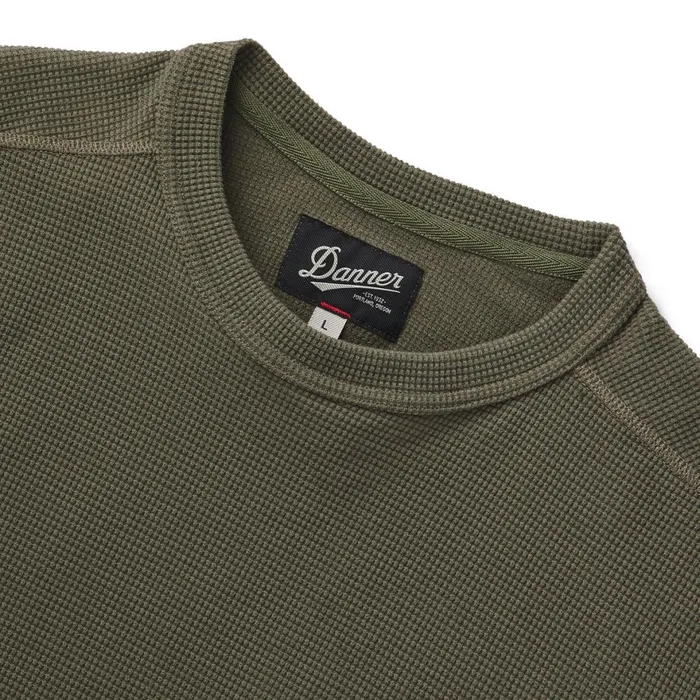 Santiam Waffle LS Tee Dusty Olive Men Danner Shirts