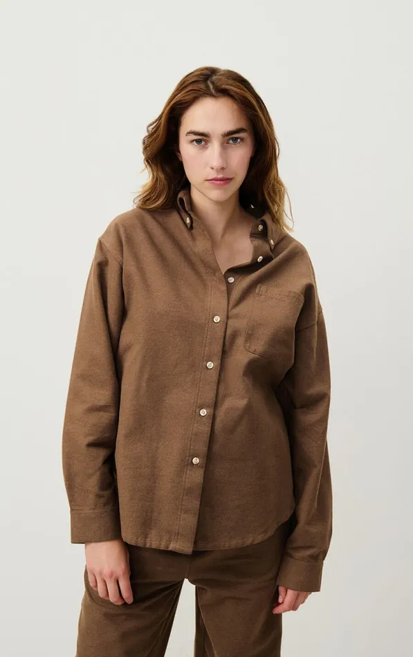 Shirt Dakota Melange Candied Chestnut Women American Vintage Shirts