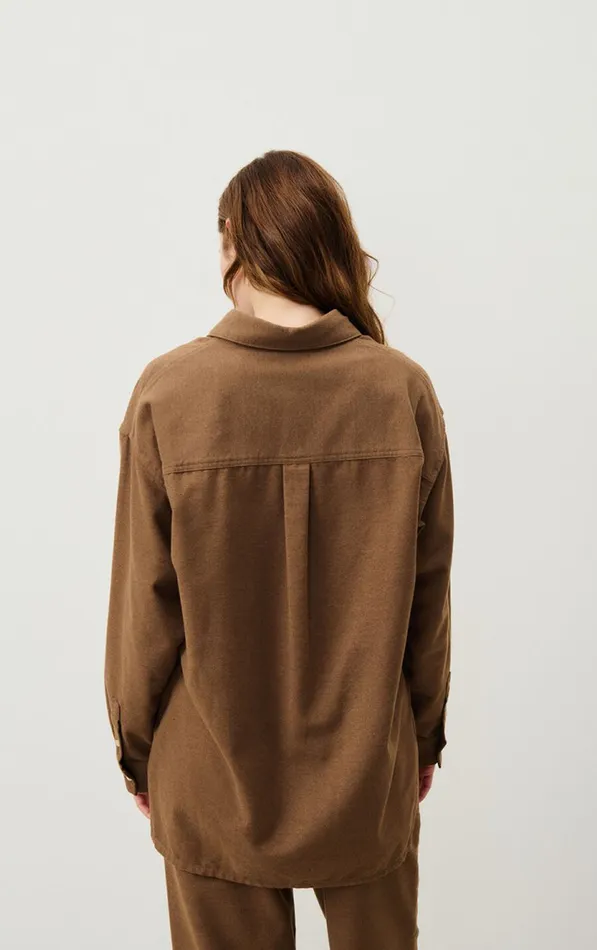 Shirt Dakota Melange Candied Chestnut Women American Vintage Shirts Shirt Dakota Melange Candied Chestnut Women American Vintage Shirts