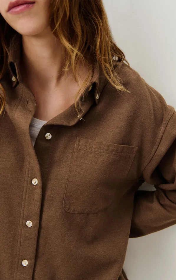Shirt Dakota Melange Candied Chestnut Women American Vintage Shirts Shirt Dakota Melange Candied Chestnut Women American Vintage Shirts