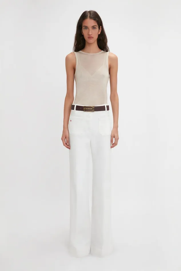 Shirts and Tops Women Victoria Beckham Lightweight Tank Top In Birch