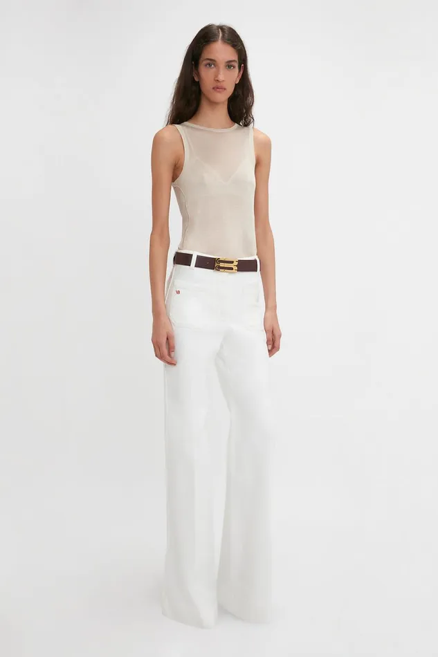 Shirts and Tops Women Victoria Beckham Lightweight Tank Top In Birch