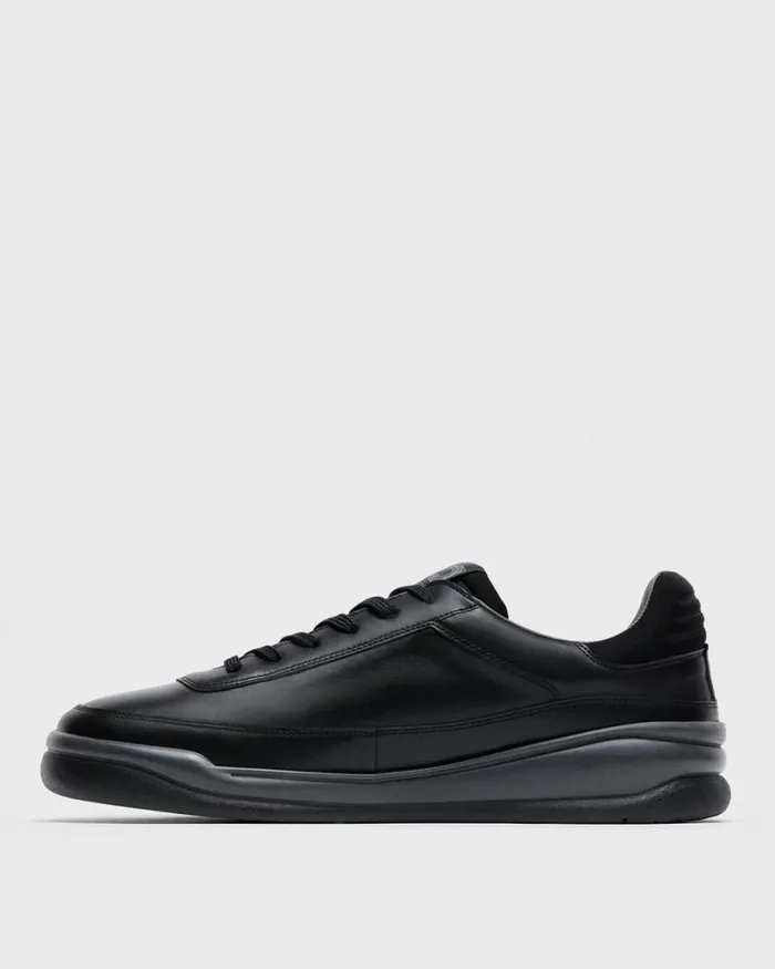 Shoes Men Theory Leather Sneaker Black
