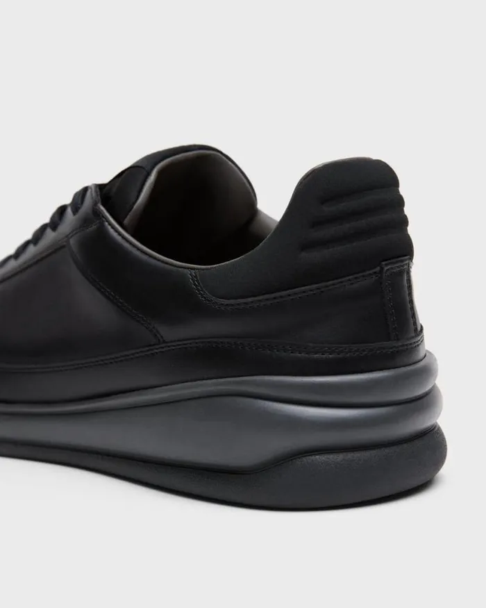 Shoes Men Theory Leather Sneaker Black