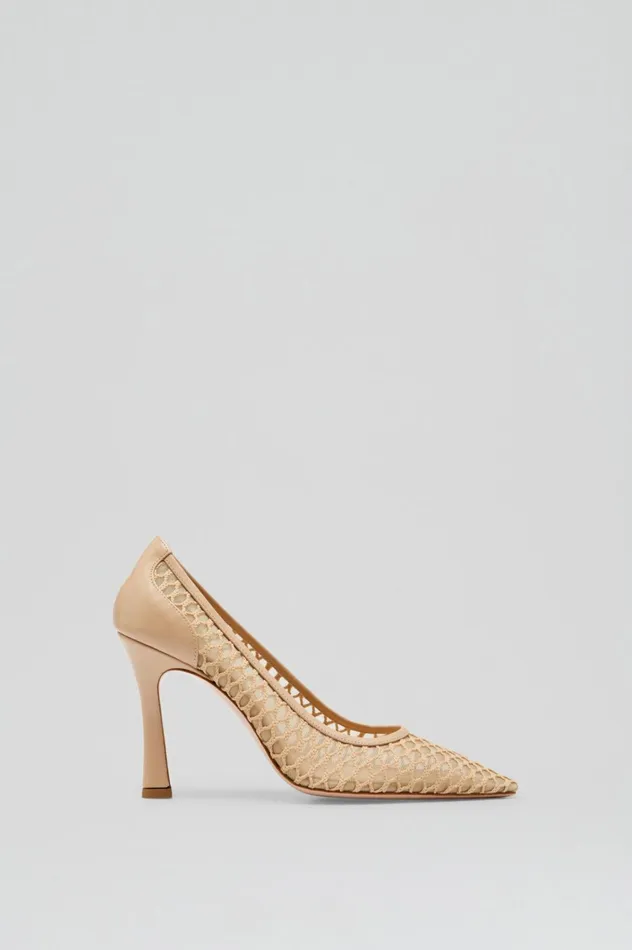 Shoes Women Scanlan Theodore MESH PUMP 95 Sand Shoes Women Scanlan Theodore MESH PUMP 95 Sand