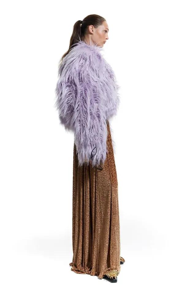 Short Oversize Lilac Fur Coat Lilac Women Bimba Y Lola Bimba Y Palomo Short Oversize Lilac Fur Coat Lilac Women Bimba Y Lola Bimba Y Palomo