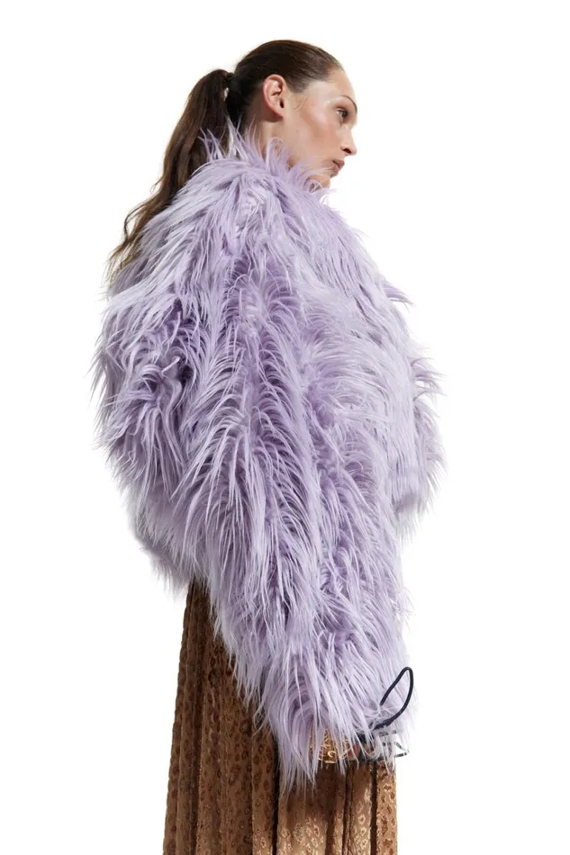 Short Oversize Lilac Fur Coat Lilac Women Bimba Y Lola Bimba Y Palomo Short Oversize Lilac Fur Coat Lilac Women Bimba Y Lola Bimba Y Palomo