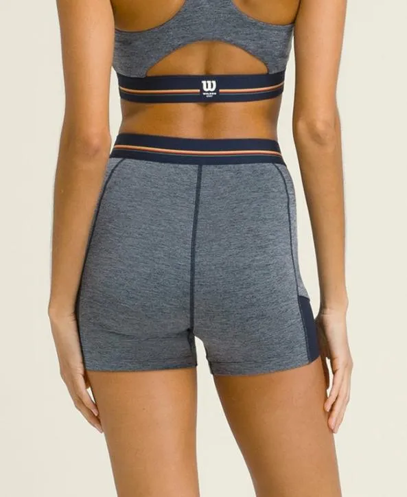Shorts Women Wilson Tennis Ball Short Classic Navy Multi