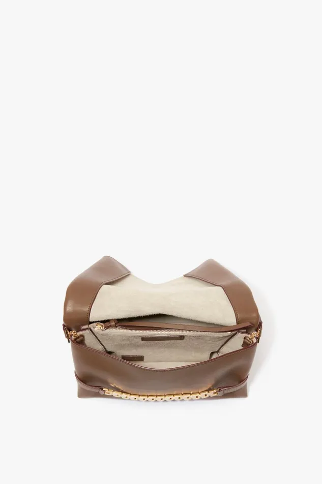 Shoulder Bags Women Victoria Beckham Chain Pouch With Strap In Khaki Leather