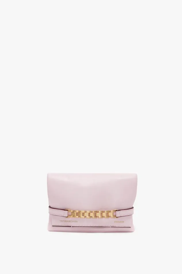 Shoulder Bags Women Victoria Beckham Mini Chain Pouch With Long Strap In Orchid Leather