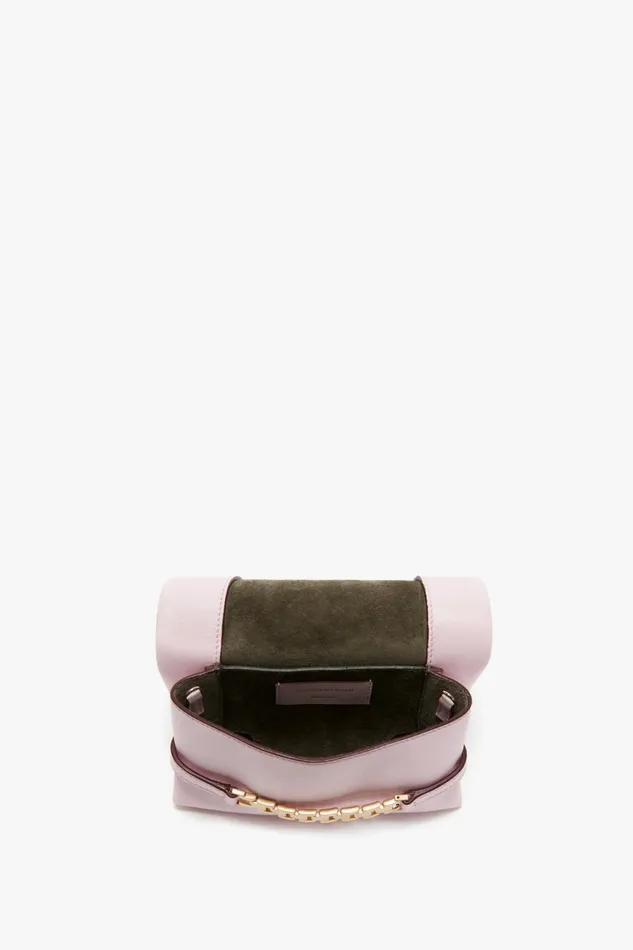 Shoulder Bags Women Victoria Beckham Mini Chain Pouch With Long Strap In Orchid Leather