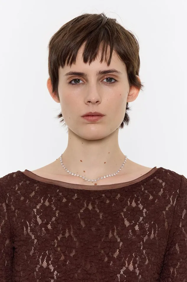 Silver Hearts And Crystals Necklace Silver Women Bimba Y Lola Necklaces Silver Hearts And Crystals Necklace Silver Women Bimba Y Lola Necklaces